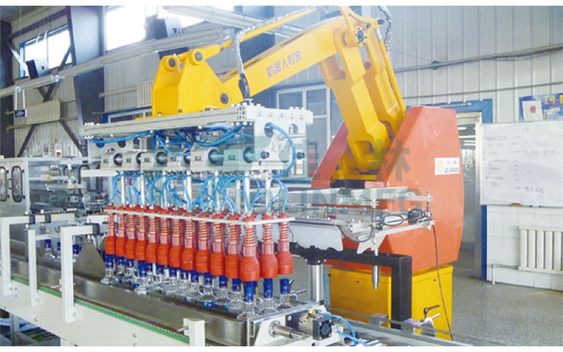 Automatic robot palletizer for water bottle
